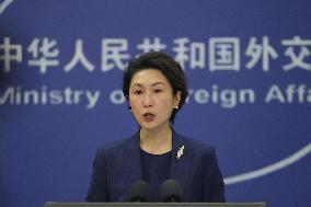 Chinese Foreign Ministry spokeswoman