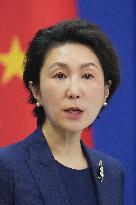 Chinese Foreign Ministry spokeswoman