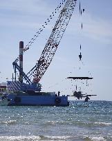 Japanese World War II fighter salvaged from sea