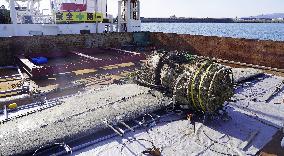 Japanese World War II fighter salvaged from sea