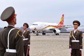 Chinese foreign minister arrives in Pyongyang