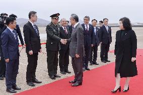 Chinese foreign minister arrives in Pyongyang