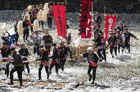 Rite at Ise Jingu shrine in Mie Pref.