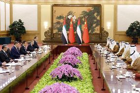 Crown prince of Abu Dhabi visits China