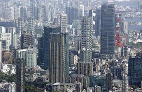 View of central Tokyo