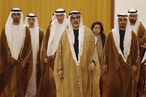 Crown prince of Abu Dhabi visits China