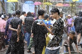 New Year celebration in Yangon