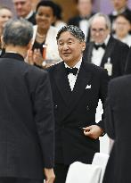 Japan Emperor Naruhito at party