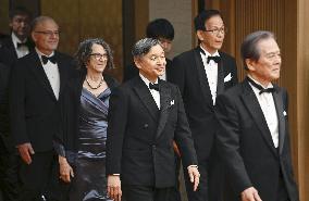 Japan Emperor Naruhito at party