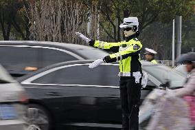 Robot police officer in China