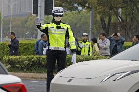 Robot police officer in China