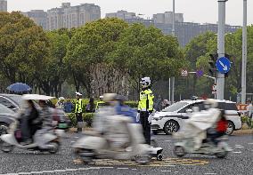 Robot police officer in China