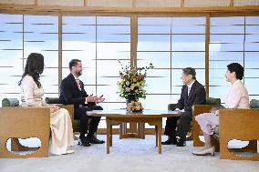 Japan emperor, empress meet with Montenegrin president