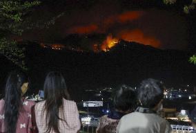Wildfires in northeastern Japan
