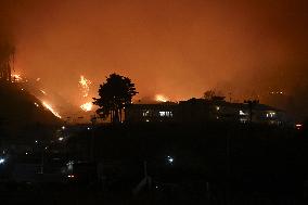 Wildfires in northeastern Japan
