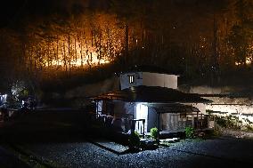 Wildfires in northeastern Japan