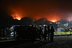 Wildfires in northeastern Japan