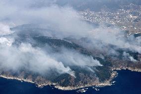 Wildfires in northeastern Japan