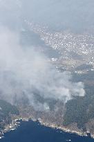 Wildfires in northeastern Japan