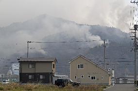 Wildfires in northeastern Japan