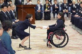 Paralympic athlete at PM's office