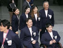 Olympic athletes at PM's office