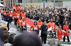 Parade by Olympic, Paralympic athletes