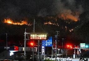 Wildfire in Iwate Pref.