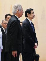 Emperor meets with lawmakers at palace