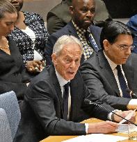 Ex-British PM Blair attends U.N. session on Gaza