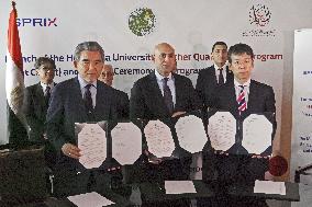 Educational partnership between Hiroshima Univ. and Egypt