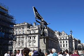 Banksy statue in London