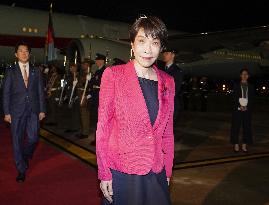 Japan PM Takaichi arrives in Canberra
