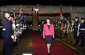Japan PM Takaichi arrives in Canberra