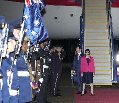 Japan PM Takaichi arrives in Canberra