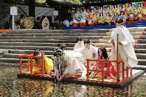 Ritual for Aoi festival in Kyoto