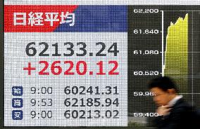 Nikkei hits record intraday high