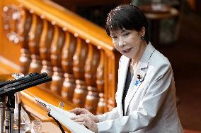 Japan PM Takaichi in parliament