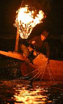 Opening of cormorant fishing season in central Japan