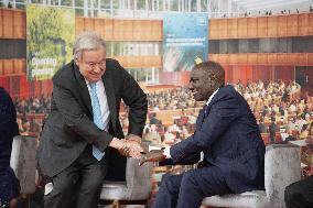 Groundbreaking ceremony for U.N. hall in Nairobi