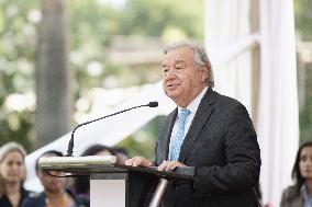 Groundbreaking ceremony for U.N. hall in Nairobi