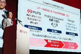 Mitsubishi UFJ Financial Group (MUFG) Holds Press Conference on Partnership with Google