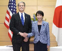 Japan PM Takaichi meets with U.S. Treasury Secretary Bessent