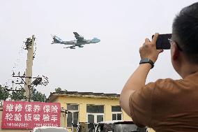 U.S. President Trump departs Beijing