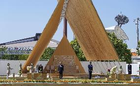 Japan emperor, empress at tree-planting ceremony
