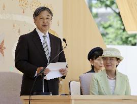 Japan emperor, empress at tree-planting ceremony