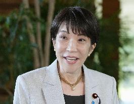 Japan PM Takaichi ahead of trip to S. Korea