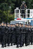 Tokyo riot police ceremony