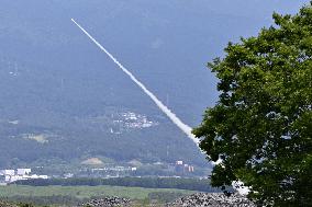 U.S. military HIMARS firing drill near Mt. Fuji