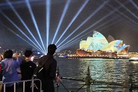 Light festival in Sydney